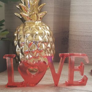 Schriftzug LOVE Rot – Bild 5